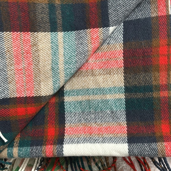 J crew plaid rectangular scarf with fringes - gently used - Picture 14 of 16